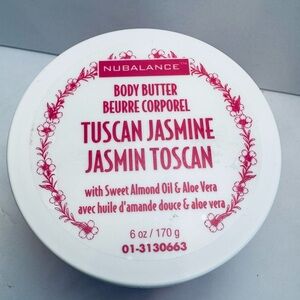Nubalance Tuscan Jasmine & Sweet Almond Body Butter 6oz New